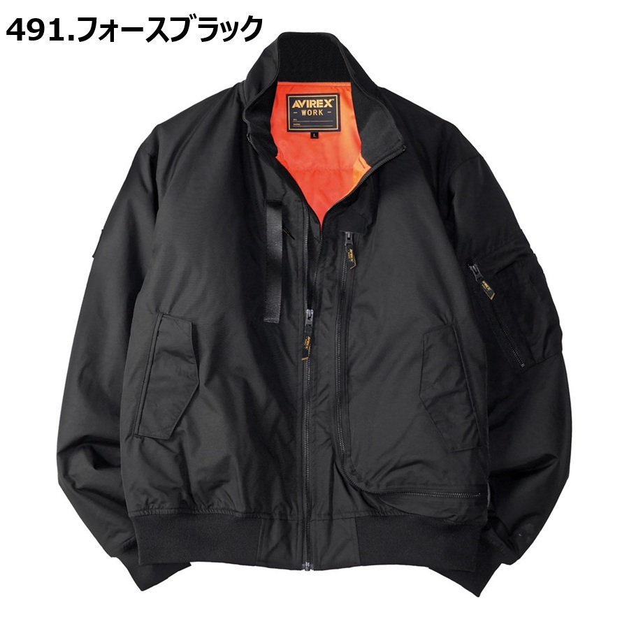 M-4L AV501 フライト防寒ジャケット AVIREX WORK 防寒着 MA-1 中綿