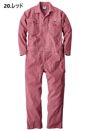 Dickies（ディッキーズ） SS-5L D-716 ストレッチヒッコリーツナギ
