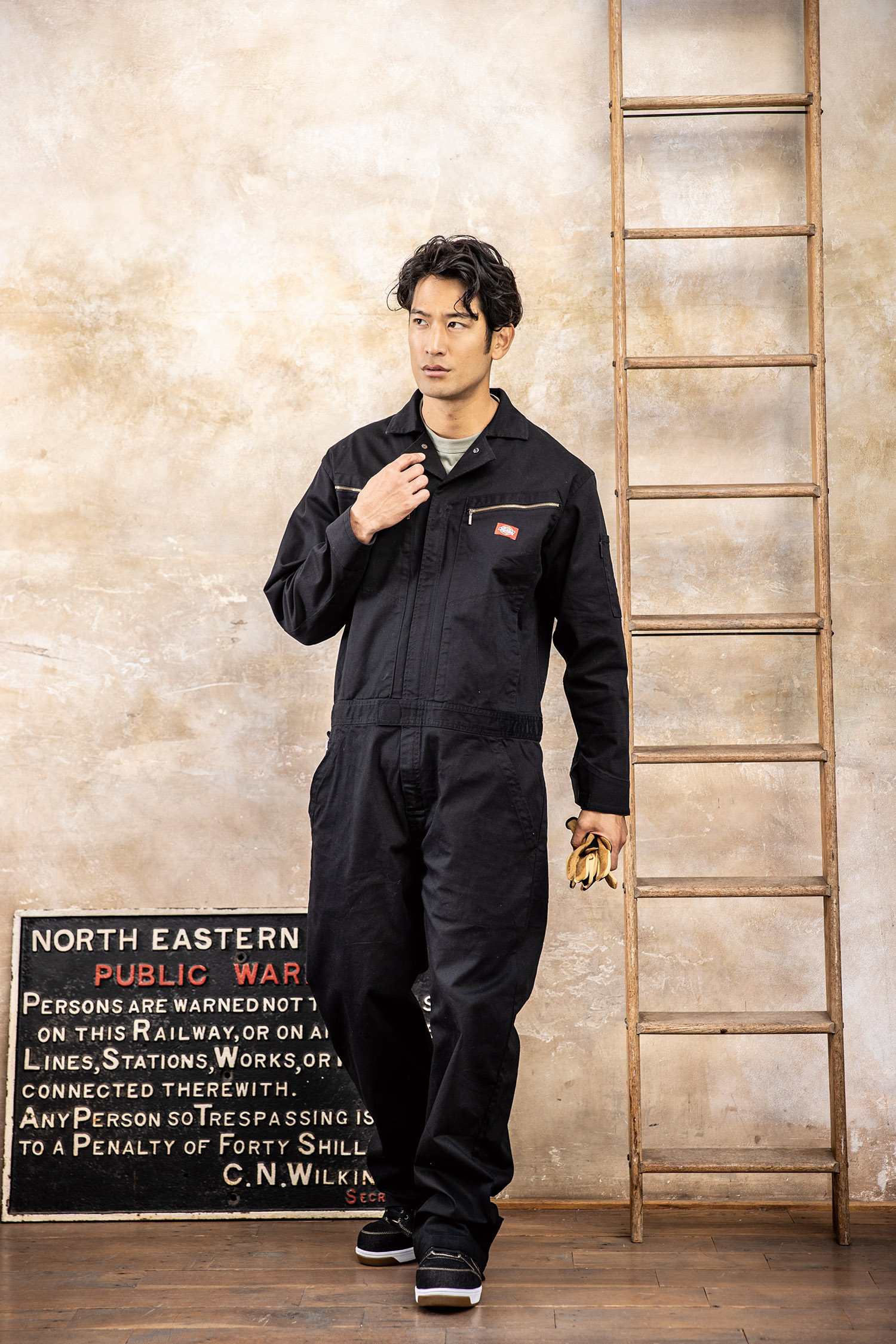 SS-5L D-726 ストレッチツイルツナギ DICKIES 作業服 オールシーズン