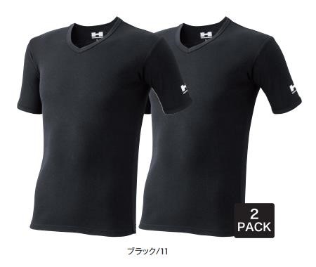 HUMMER（ハマー） S-LL 904315 HUMMER V首半袖リブTシャツ2枚組(同色