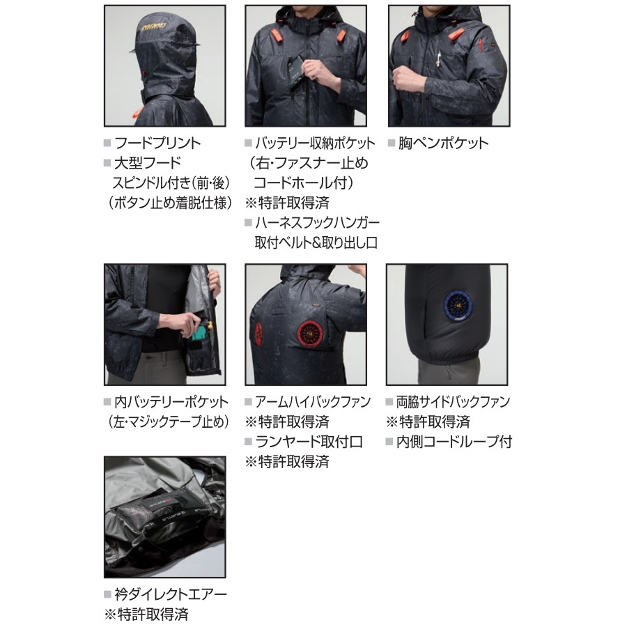 BURTLE（バートル） M-XL AC2094L ACベスト限定商品 バッテリーファン