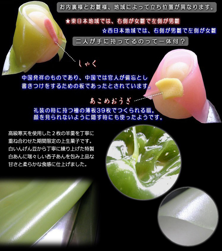 ひな祭り・ひなあられ・スイーツ/和菓子