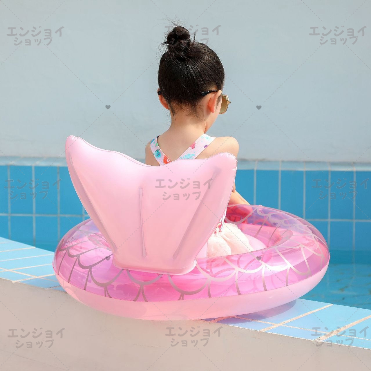 SNS話題 浮き輪 子供 子供用 ベビー キッズ 足入れ付きフロート 60cm 海水浴 水遊び プール ビーチ 人気 カワイイ 浮き具 海  ビーチグッズ マーメード