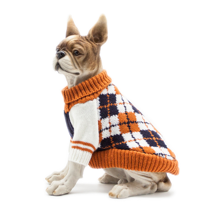 犬 猫 ニット 服 犬服 アーガイル柄 ウェア セーター ペット ドッグ ドッグウェア 小型犬 中型犬 防寒 春 秋 冬 |  | 03