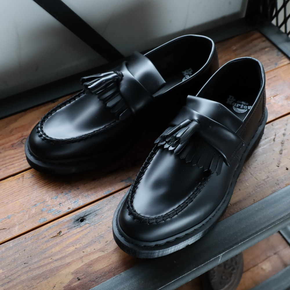 ドクターマーチン Dr.Martens タッセル ローファー ADRIAN MONO BLACK エイドリアン モノ ブラック メンズ 30637001