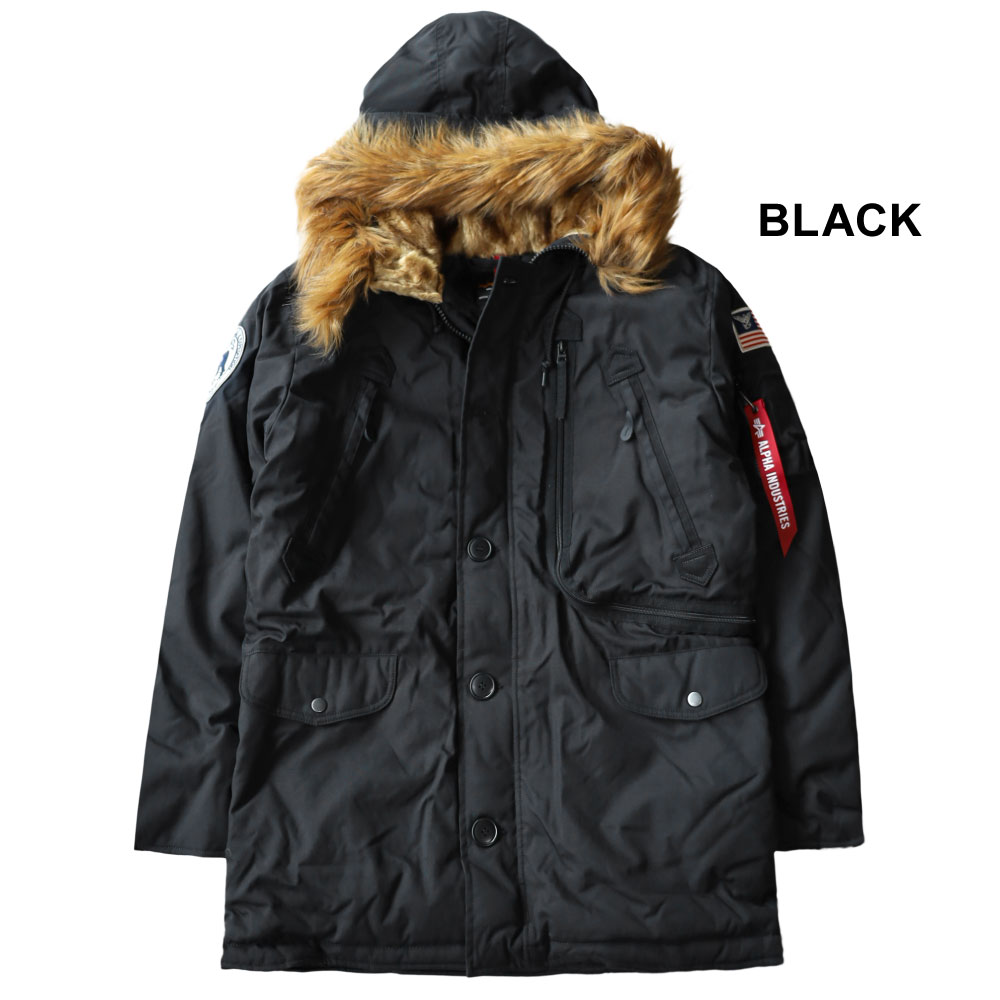 アルファ インダストリーズ アウター ジャケット ミドル丈 フェイクファー 秋冬 ミリタリー メンズ レディース N-3B ALPINE PARKA  MJN49503C1 返品交換不可