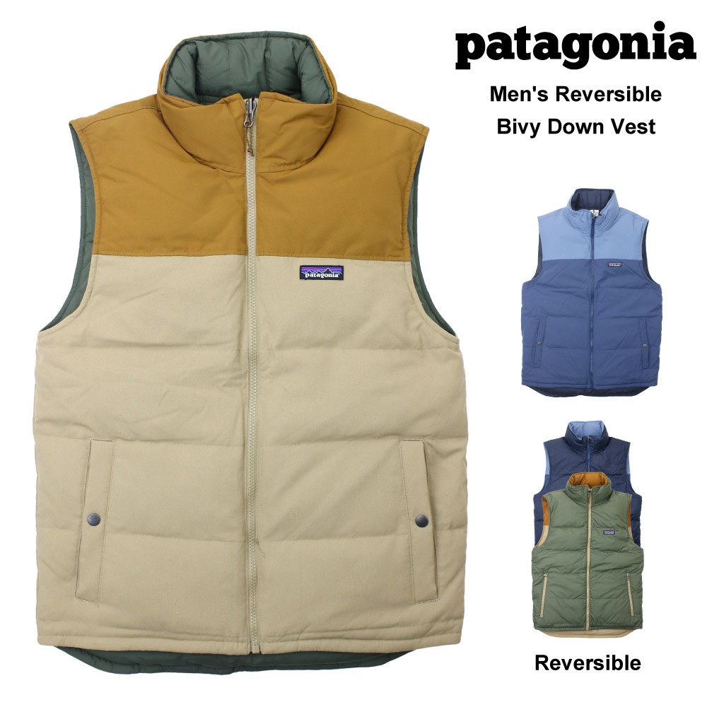 パタゴニア Patagonia メンズ リバーシブル ビビー ダウン ベスト Men S Reversible Bivy Down Vest 秋冬 袖なし 中綿 アウトドア アウター G Golden West アメカジファッション 通販 Yahoo ショッピング