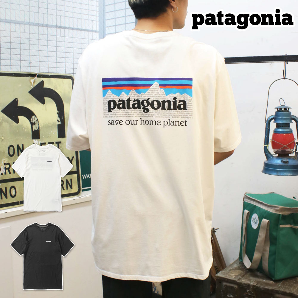パタゴニア Patagonia メンズ 半袖 Tシャツ トップス クルーネック 綿 カジュアル ストリート アウトドア ブランド レディース  大きいサイズ P-6 37529