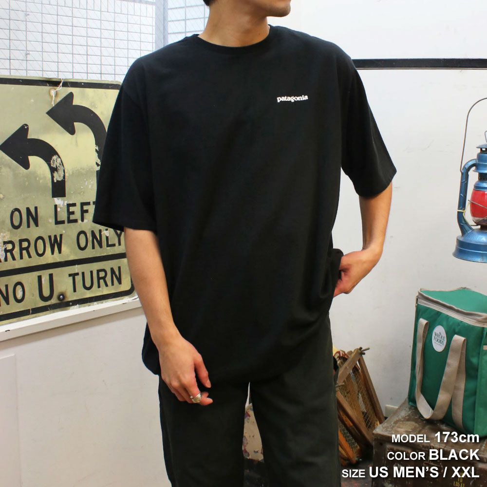 パタゴニア Tシャツ メンズ 半袖 P-6ロゴ・レスポンシビリティー クルーネック バックプリント :g8238504:GOLDEN  WEST-アメカジファッション 通販 