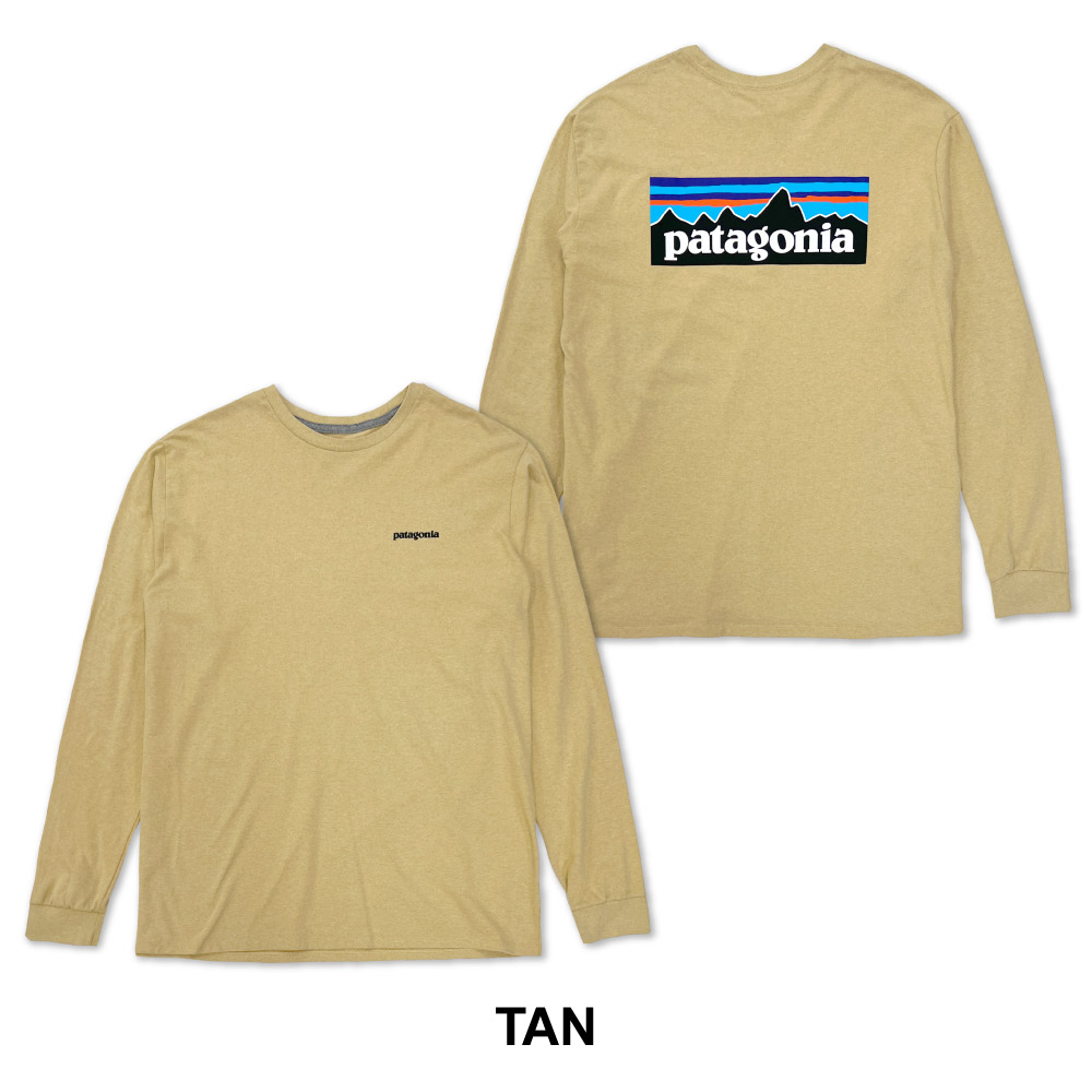 パタゴニア メンズ 長袖 Tシャツ トップス クルーネック ロンT バック 