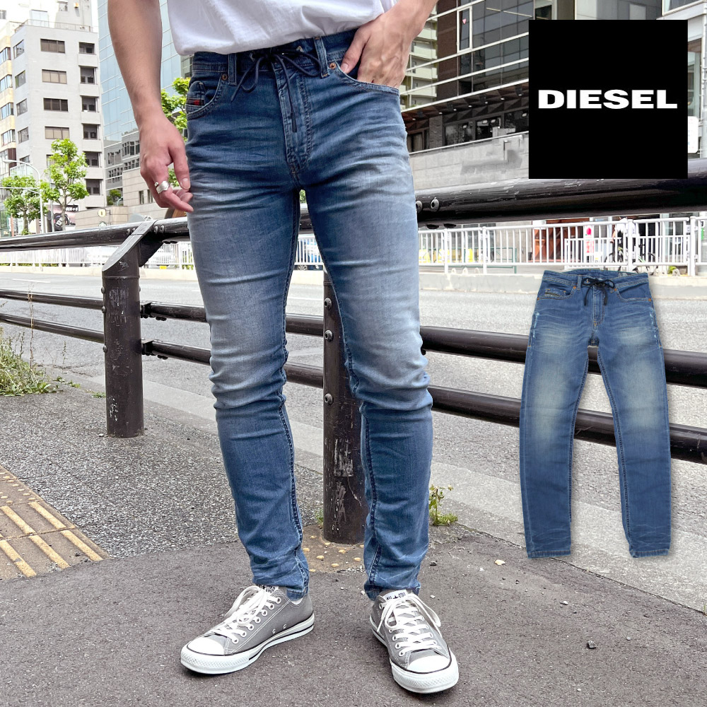 本物保証HOT】 DIESEL - DIESEL フロントジップストレッチスウェット