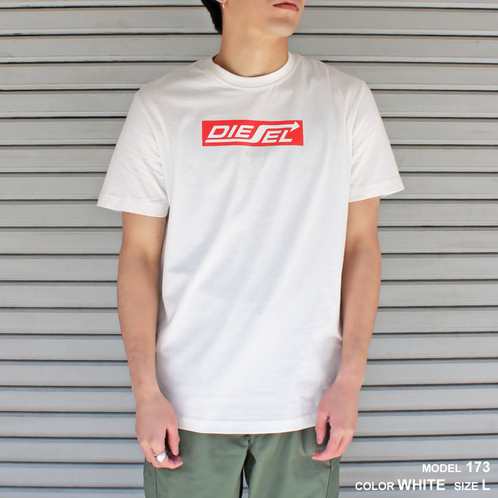 ディーゼル DIESEL メンズ 半袖 Tシャツ 綿 T-DIEGOR-HIS1 A06862