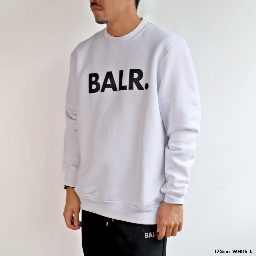 ボーラー メンズ ブランド ロゴ クルーネック スエット トレーナー BALR. LOGO PRINT CREWNECK SWEAT  B1262.1022 スウェット 裏起毛