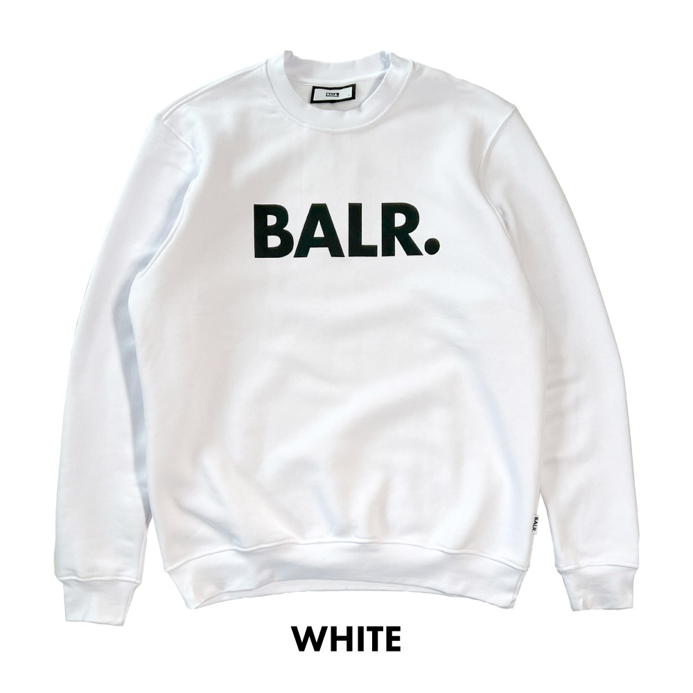 ボーラー メンズ ブランド ロゴ クルーネック スエット トレーナー BALR. LOGO PRINT CREWNECK SWEAT  B1262.1022 スウェット 裏起毛