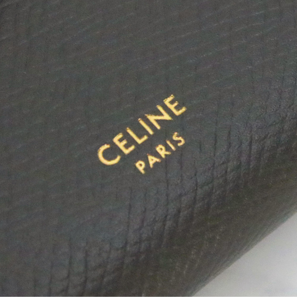 セリーヌ CELINE レディース 2つ折り財布 折り畳み ストラップ