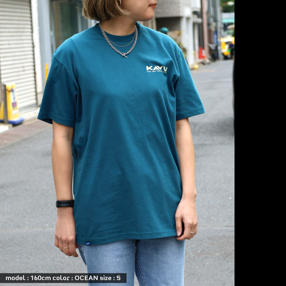 カブー KAVU 半袖 Tシャツ PADDLE OUT OCEAN トップス ロゴ プリント