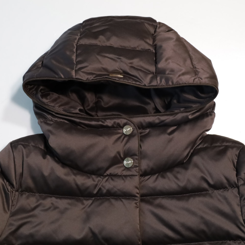 ヘルノ レディース ロング ダウン コート HERNO TIE WAIST PADDED COAT 