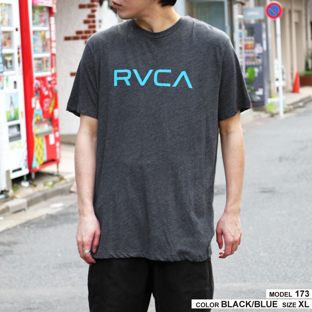 ルーカ RVCA メンズ 半袖 Tシャツ トップス ロゴ クルーネック 綿混