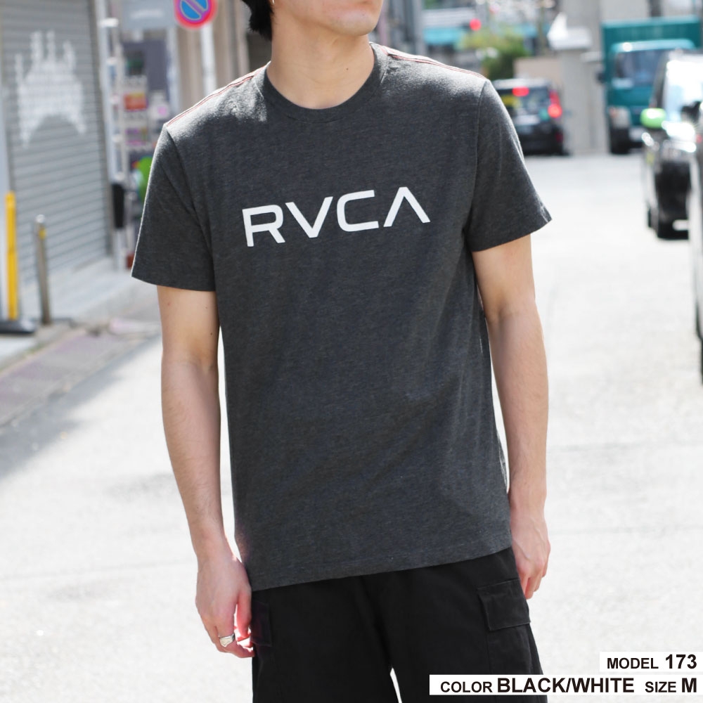 ルーカ RVCA メンズ 半袖 Tシャツ トップス ロゴ クルーネック 綿混