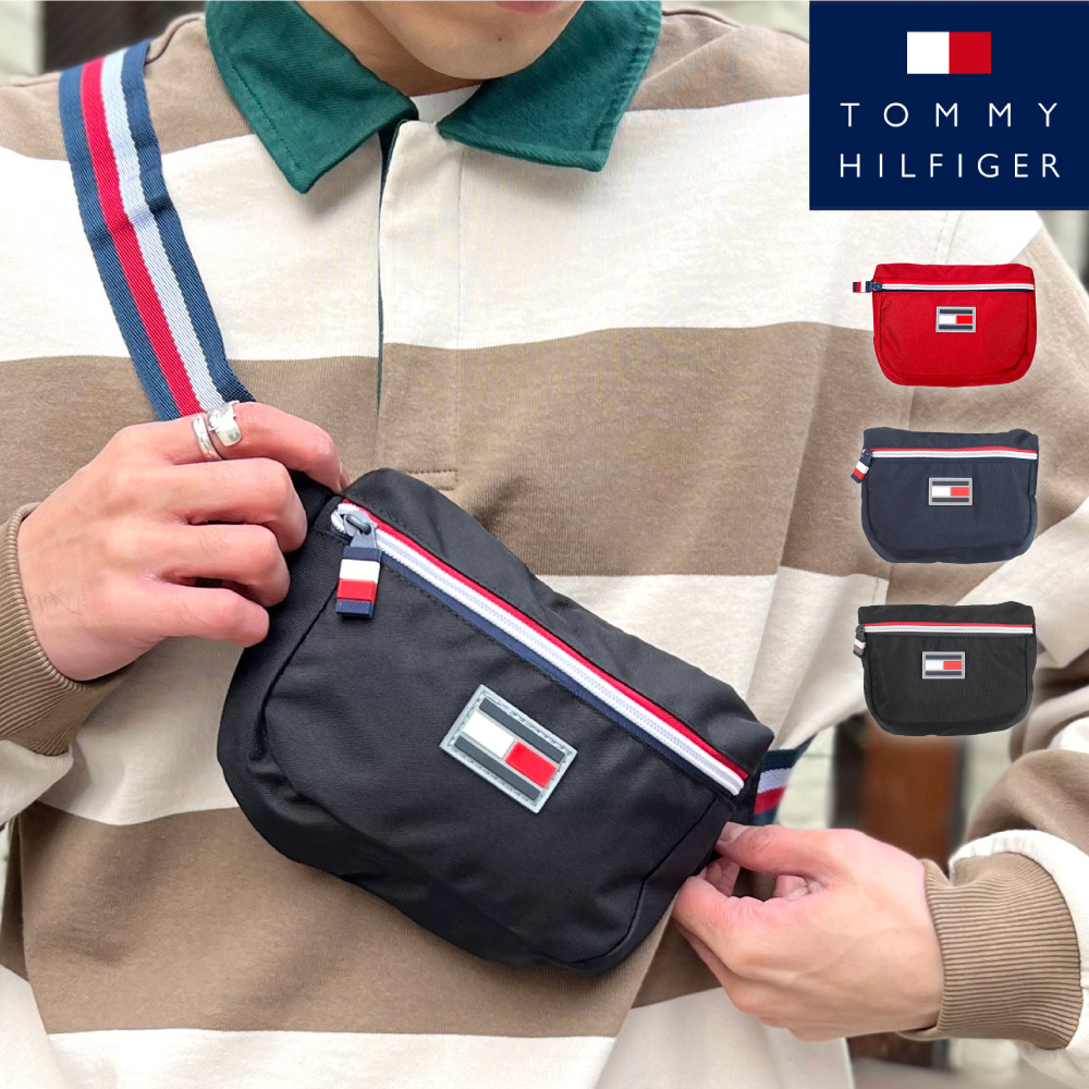 トミー ヒルフィガー TOMMY HILFIGER メンズ レディース ウエスト ポーチ ショルダー バッグ 小さめ かばん