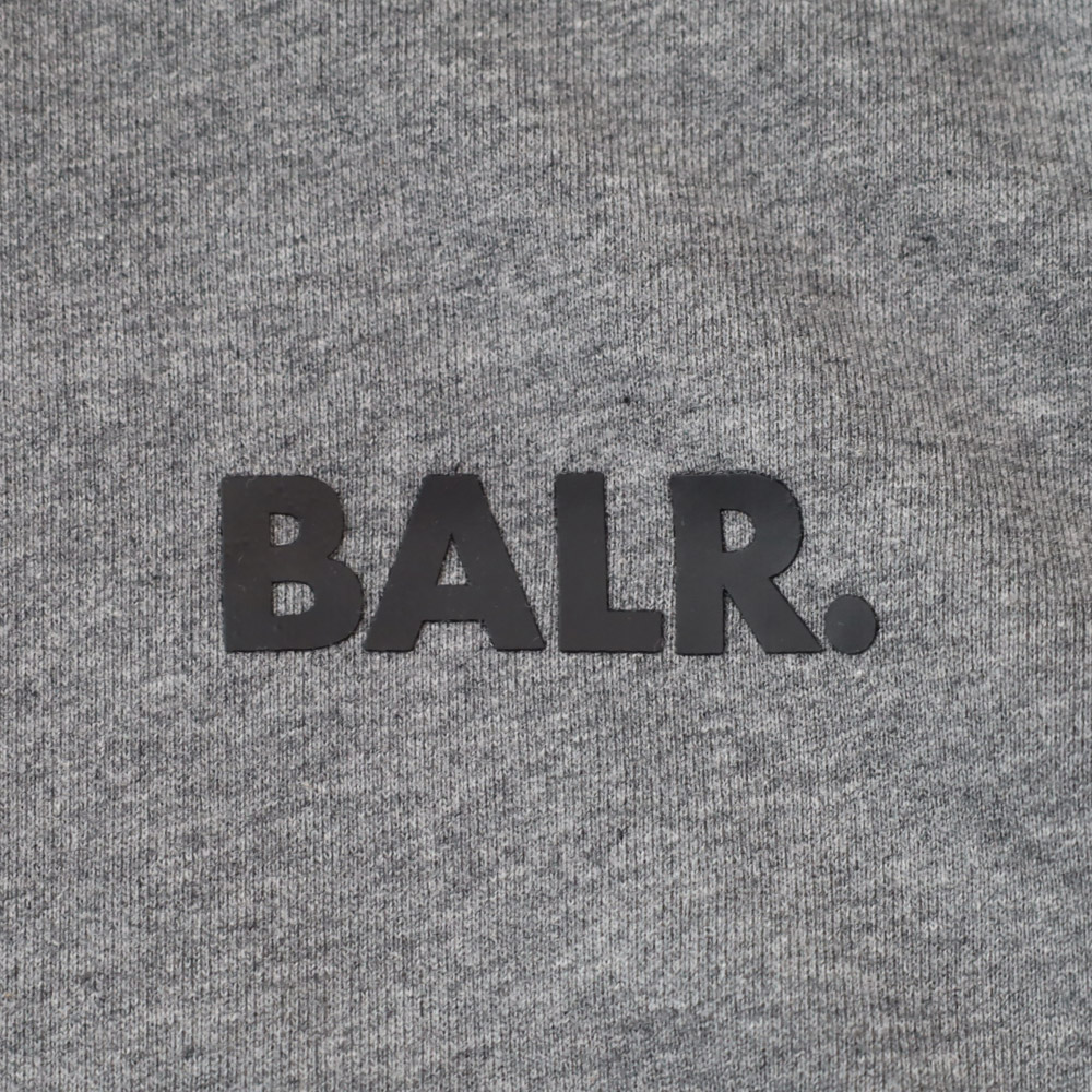 ボーラー メンズ ブランド ロゴ フード パーカー BALR. LOAB lounge straight hoodie B10042 裾 ゴムバンド  ロゴバンド フーディー トレーナー