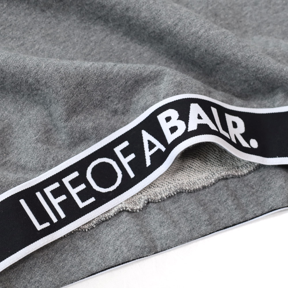 ボーラー メンズ ブランド ロゴ フード パーカー BALR. LOAB lounge straight hoodie B10042 裾 ゴムバンド  ロゴバンド フーディー トレーナー