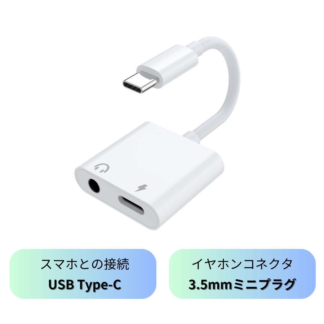 SOCIALTECH（ソシアルテック） 2in1 イヤホン変換アダプター タイプC