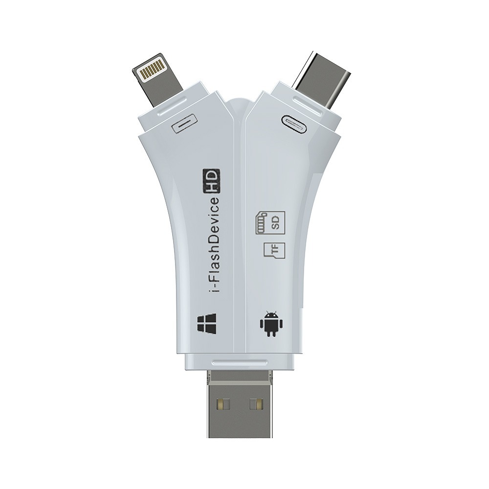 4in1 マルチ SDカード リーダー iPhone Android PC microSD USB