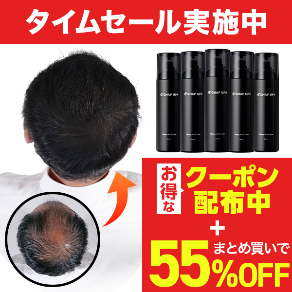 チャップアップ（CHAP UP） 白髪隠し 薄毛隠し 増毛スプレー 公式