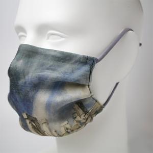 マスク 銀 日本製 洗える 抗ウイルス デザインマスク 息がらく 口につかない UVカット 防臭 耳...