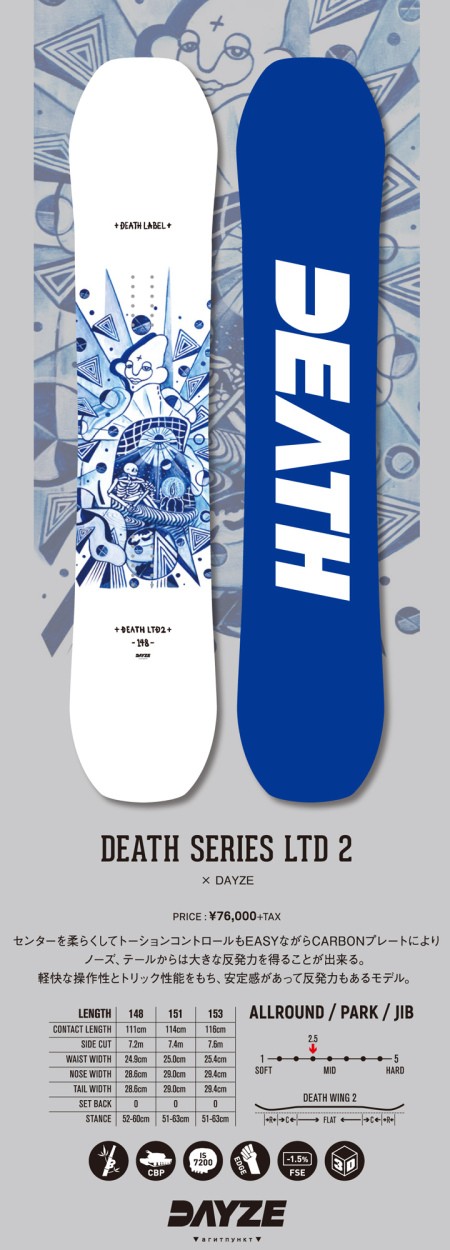 登場! DEATH LABEL 21-22 DEATH LABEL / インショップ DEATH MACHINE m