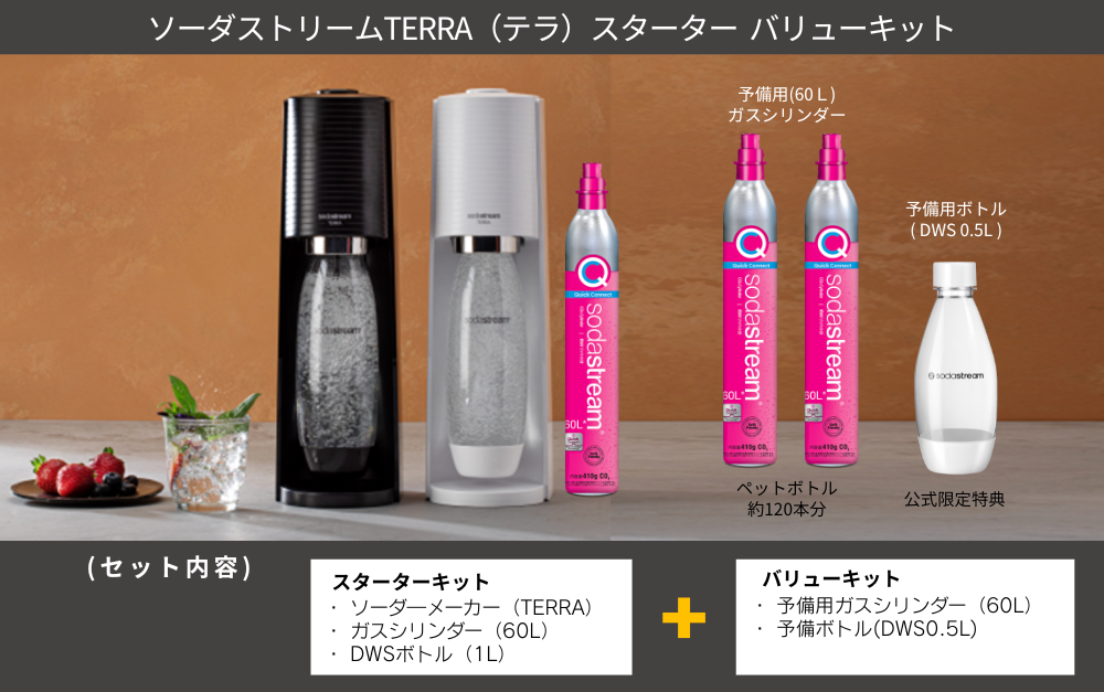 sodastream 【今なら22％OFF！＋マシン代返金保証】ソーダ