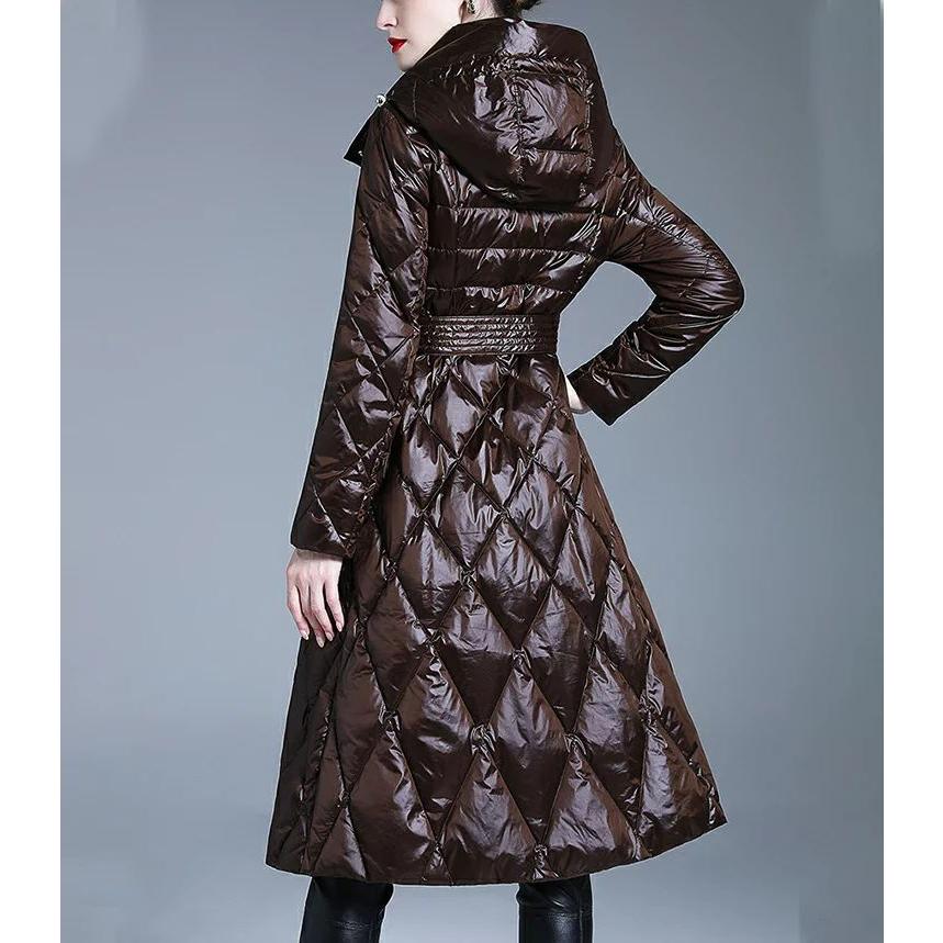 ダウンコート コート レディース ロング キルティングコート ダウンジャケット ダウン コート ロングコート フード付き アウター 羽織り  大きいサイズ 暖かい 軽 コート、アウター