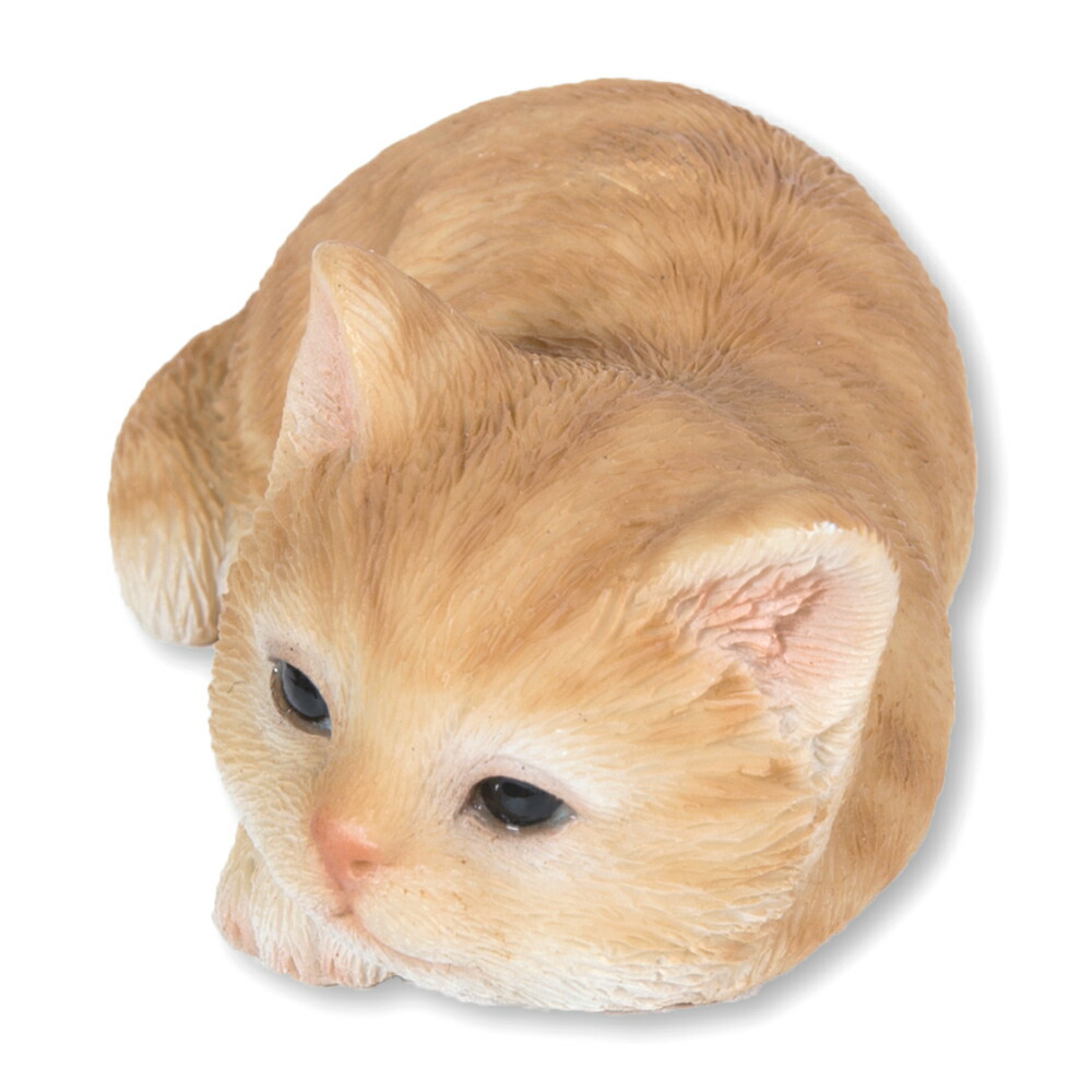 Woobia（ウービア）【うつぶせ茶トラ猫】 (幅8.2×奥行5.2×高さ