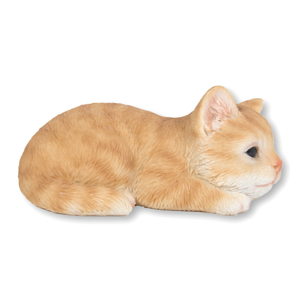 Woobia（ウービア）【うつぶせ茶トラ猫】 (幅8.2×奥行5.2×高さ