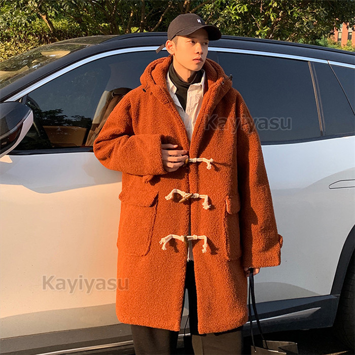 ダッフルコート ボアコート メンズ フード付きジャケット ロッグコート 大きいサイズあり もこもこ トグルボタン 防寒着 アウター カジュアル服 秋冬コーデ 008 Jxk Zb235 Kayiyasu ヤフー店 通販 Yahoo ショッピング