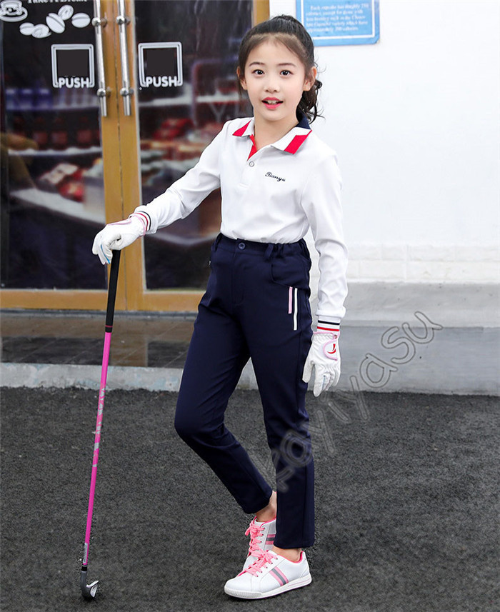 ゴルフパンツ 子供服 子ども ゴルフウェア キッズゴルフパンツ ガールズ パンツ GOLF ロングパンツ ジュニア ゴルフ用品 春夏秋 美脚  スポーツパンツ :036-ty-zb38:Kayiyasu ヤフー店 - 通販 - Yahoo!ショッピング