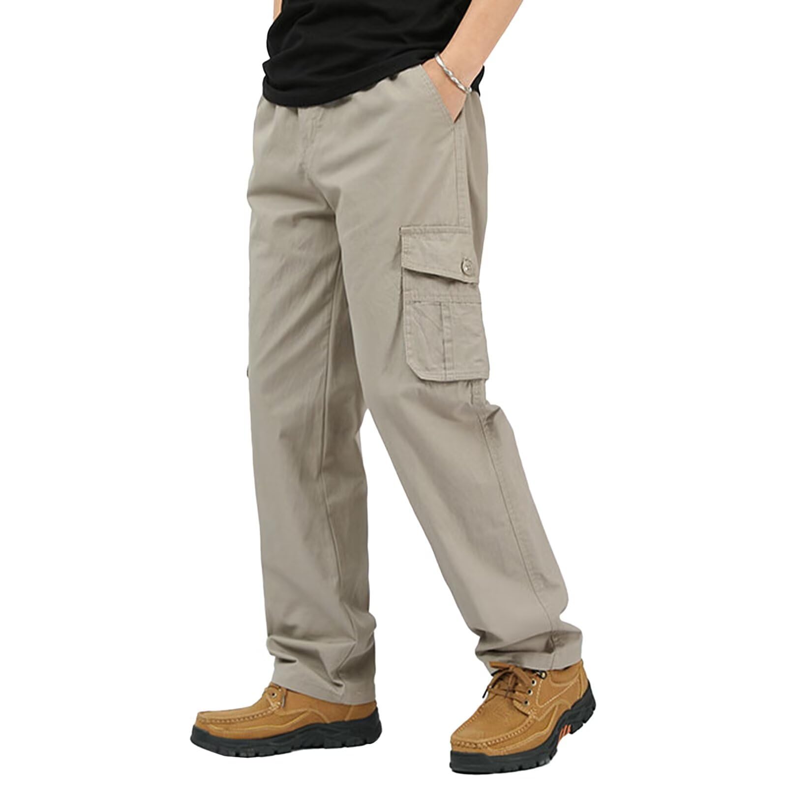 カーゴパンツ メンズ 100%コットン 綿 ミリタリー 登山 釣り