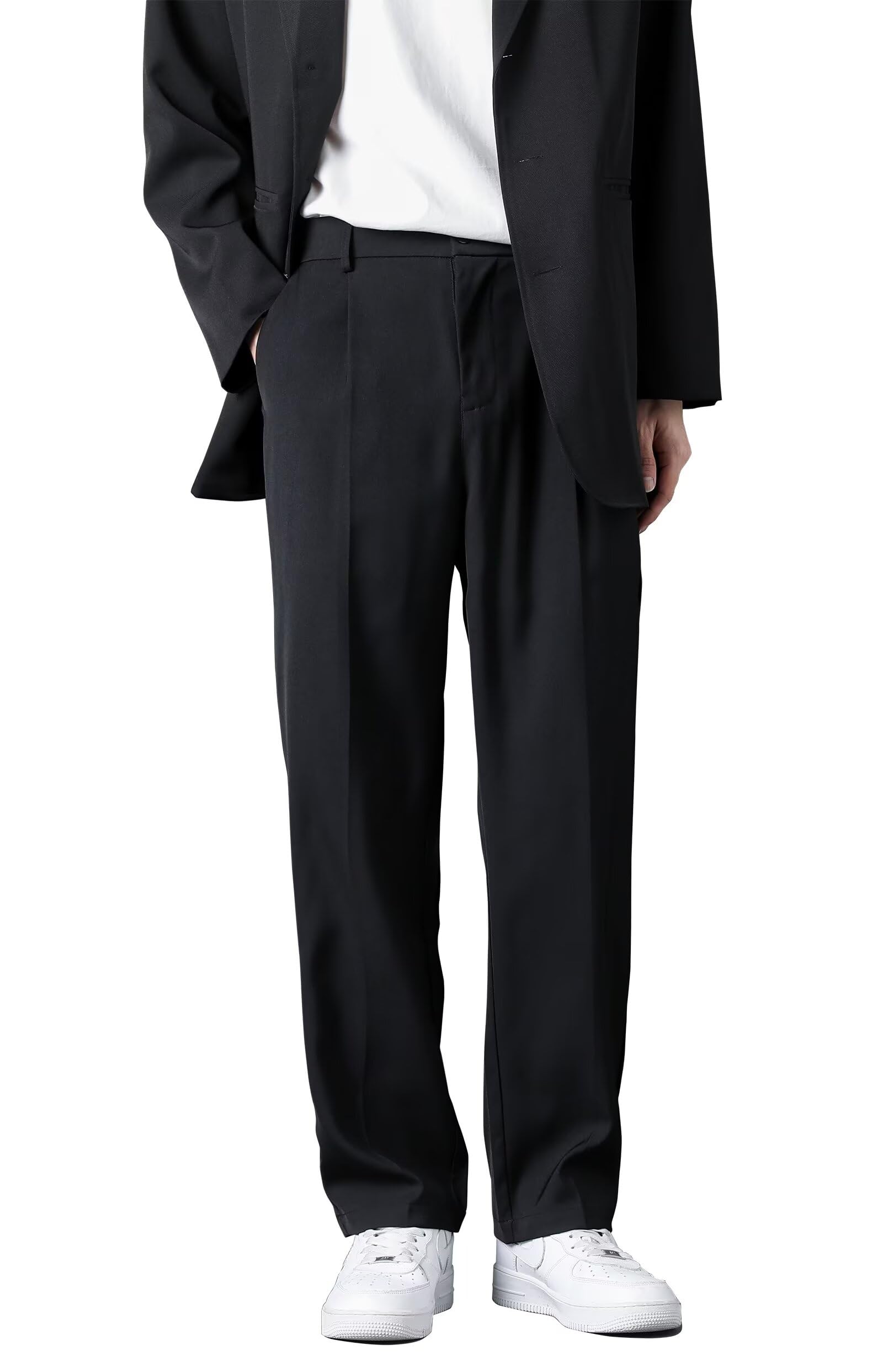 スラックス メンズ 九分丈 スーツパンツ 大きいサイズ M-4XL 夏秋 薄手