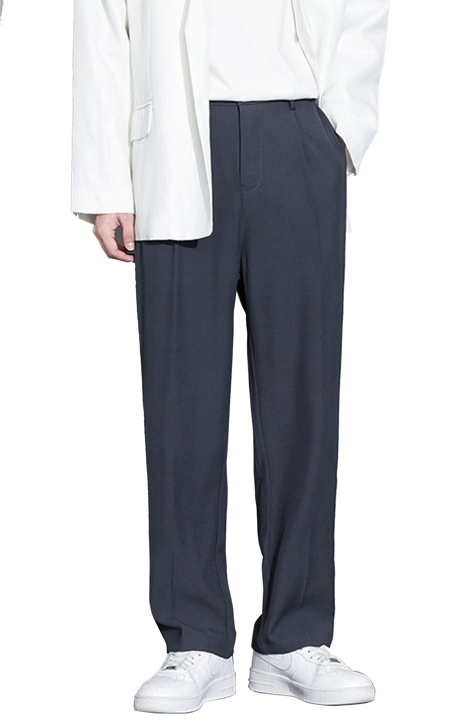 スラックス メンズ 九分丈 スーツパンツ 大きいサイズ M-4XL 夏秋 薄手