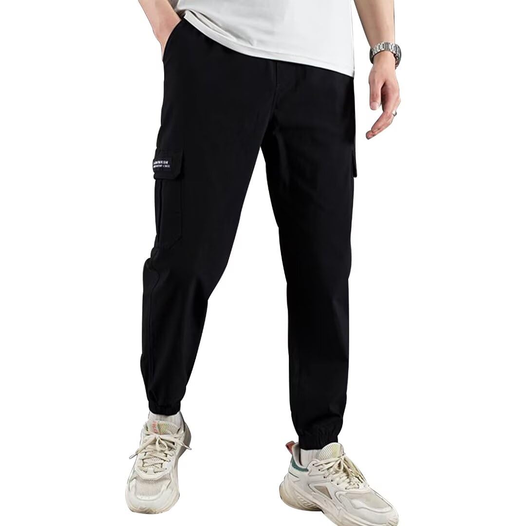 ロングパンツ メンズ 作業着 ズボン ストレッチパンツ カーゴ ジョガー