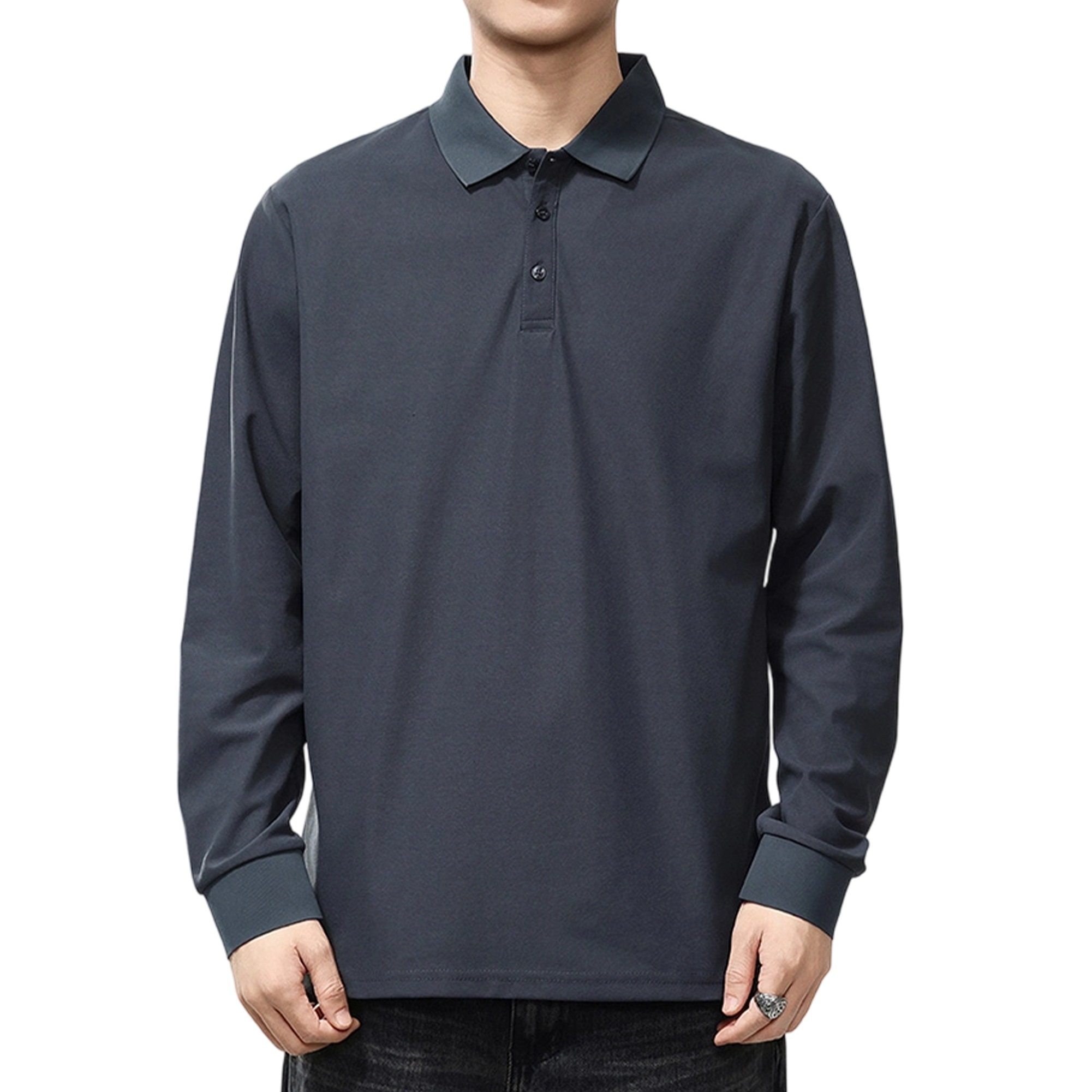 ポロシャツ メンズ 長袖 トップス tシャツ ビジネス 秋冬 ゴルフウェア