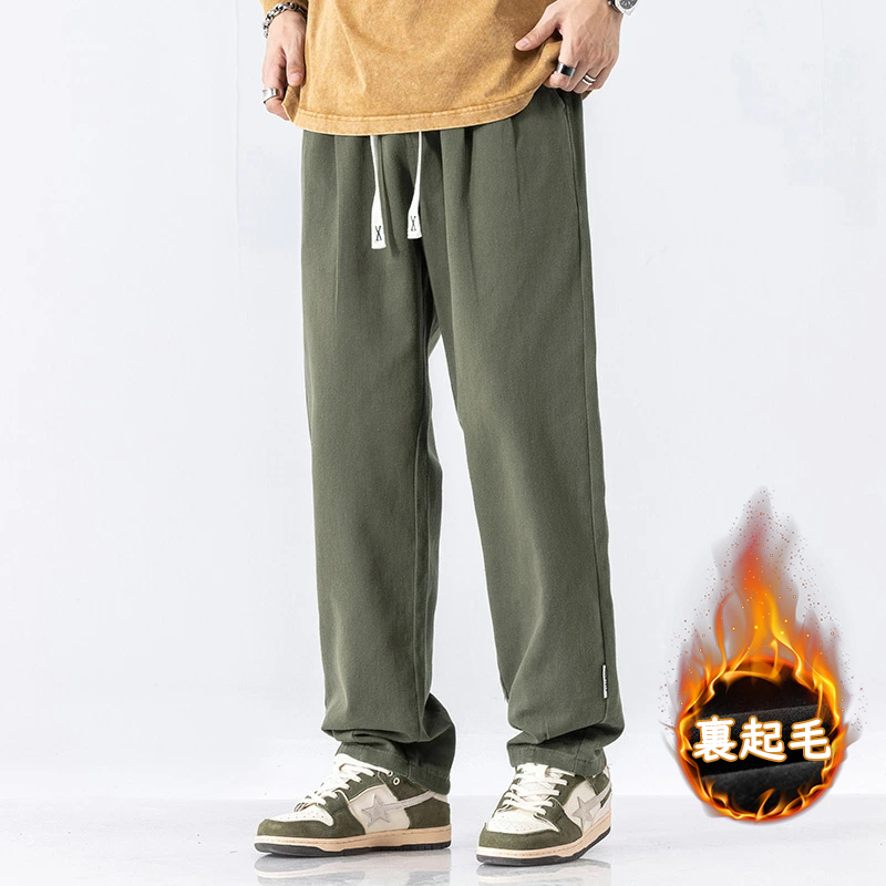 ワイドパンツ メンズ チノパン 綿100％ イージーパンツ チノパンツ 長