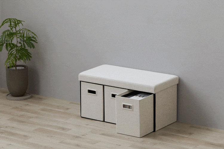 IRIS OHYAMA（アイリスオーヤマ） 座れる収納ボックス スツール 収納