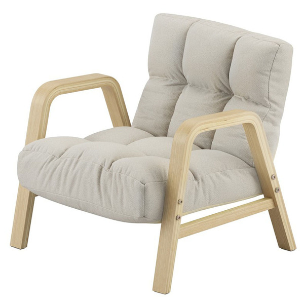 高座椅子 座椅子 1人掛け 高齢者 肘掛付 Sサイズ 折り畳み コンパクト 和室 一人用 ソファー ウッドアームチェア アイリスオーヤマ WACR-S * | IRIS OHYAMA | 01