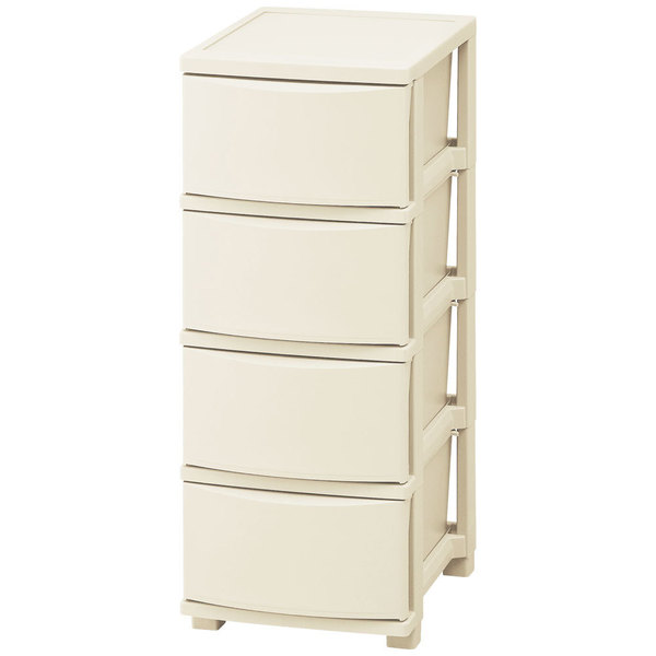 IRIS OHYAMA（アイリスオーヤマ） チェスト タンス 4段 白 衣装ケース