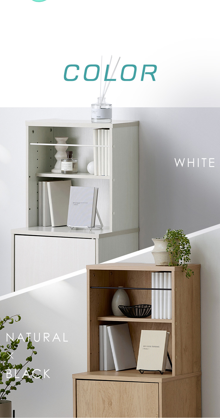 IRIS OHYAMA（アイリスオーヤマ） 本棚 大容量 扉付 隠せる 幅39.5cm