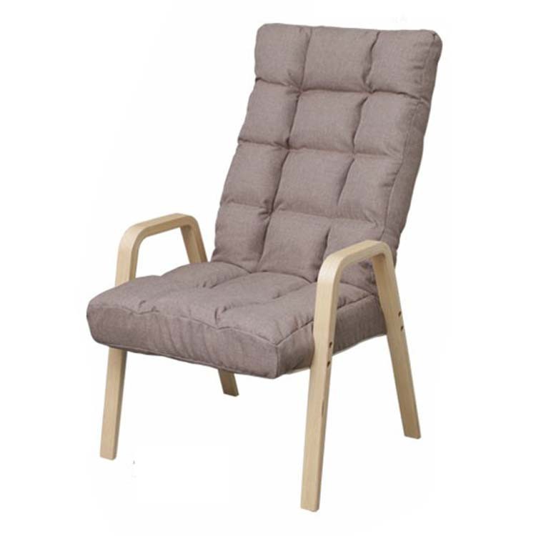椅子 おしゃれ 座椅子 北欧 チェア 高座椅子 リクライニング いす シンプル 一人掛け 肘掛け ウッドアームチェア Lサイズ WAC-L アイリスオーヤマ｜sofort｜05