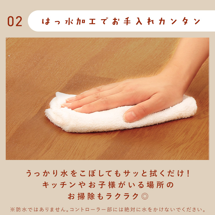 IRIS OHYAMA（アイリスオーヤマ） ホットカーペット 木目調 はっ水 撥