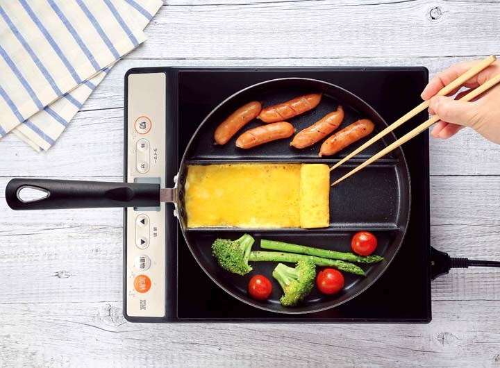 卵焼き器 フライパン センターエッグトリプルパン アーネスト IH IH